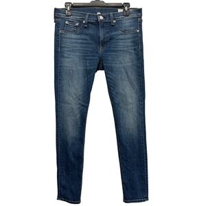 Rag & Bone Rae Skinny Jeans Womens 31 Medium Wash Mid Rise Denim W1526K122RAE